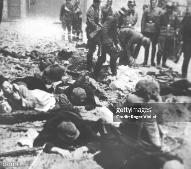 World War II. Warsaw Ghetto Uprising , April-May 1943.