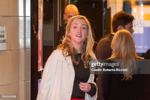Film director Daisy Aitkens attends the European Premiere of 'You, Me and Him' during the 14th Glasgow Film Festival at Glasgow Film Theatre on...