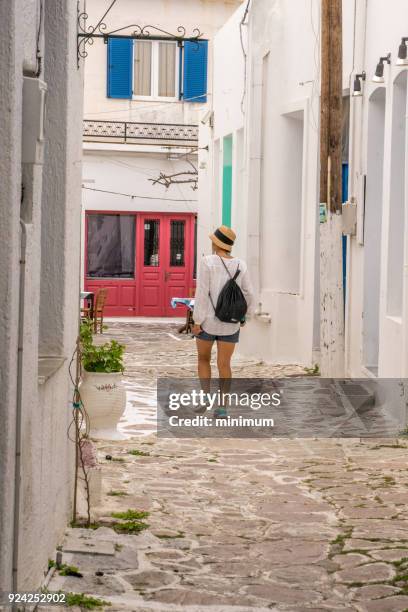 traveling in greece - plaka stock pictures, royalty-free photos & images