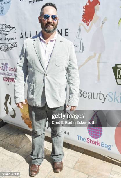 Justin Jacaruso attends BRAVO'S "Stripped" TV Personality and Celebrity Fashion Stylist Expert Ali Levine's Pink Carpet Baby Shower at Rockwell Table...