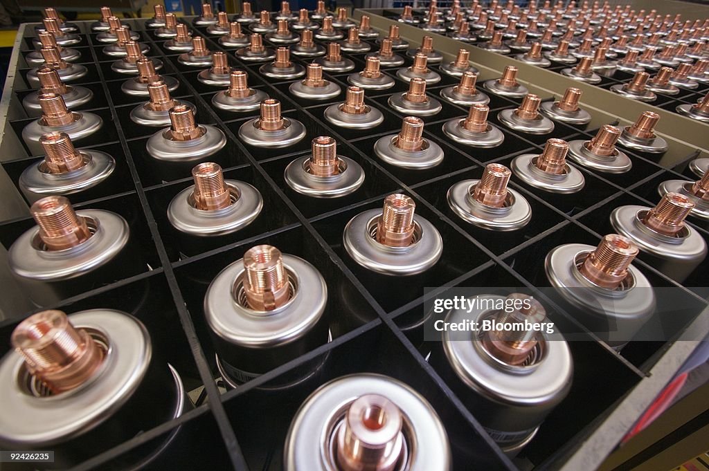 Inside Abb Library Vacuum interrupters are seen at the ABB AG medium-voltage products ...