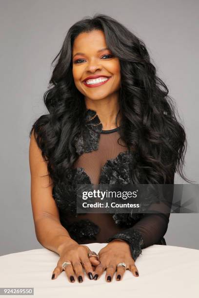 Keesha Sharp poses for a portrait during the 2018 American Black Film Festival Honors Awards at The Beverly Hilton Hotel on February 25, 2018 in...