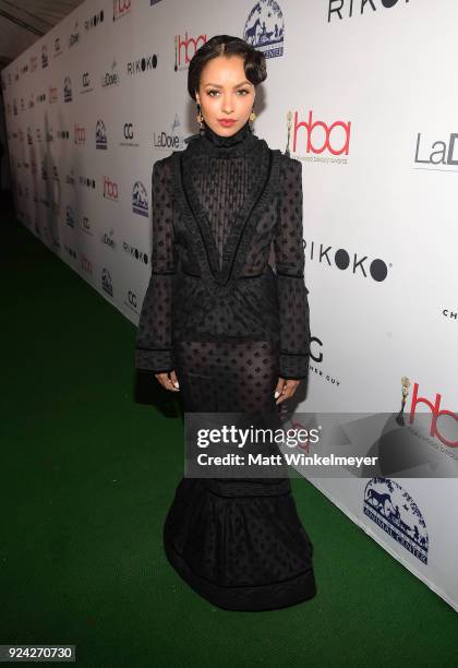 Kat Graham attends the 4th Hollywood Beauty Awards at Avalon Hollywood on February 25, 2018 in Los Angeles, California.