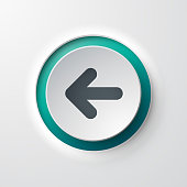 web icon push-button backward arrow