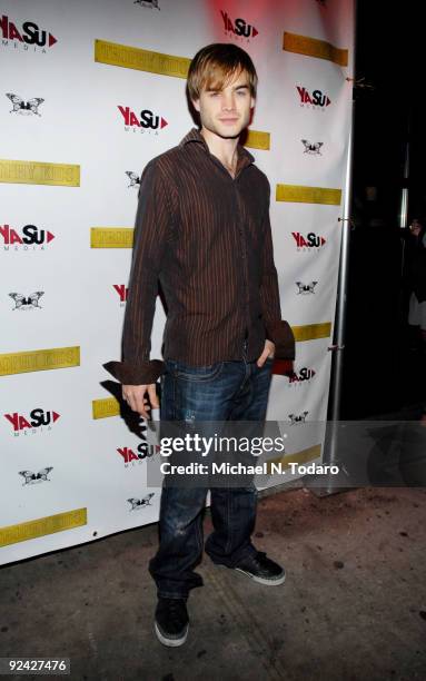 Actor David Gallagher attends the "Trophy Kids" wrap party at Kiss & Fly on July 2, 2009 in New York City.