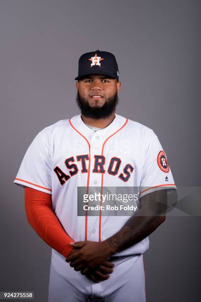 Francis Martes of the Houston Astros poses during Photo Day on Wednesday, February 21, 2018 at the Ballpark of the Palm Beaches in West Palm Beach,...