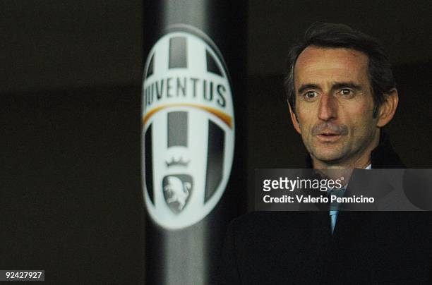 New President Jean-Claude Blanc of Juventus FC looks on during the Serie A match between Juventus FC and UC Sampdoria at Olimpico Stadium on October...