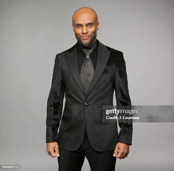 Kenny Lattimore poses for a portrait during the 2018 American Black Film Festival Honors Awards at The Beverly Hilton Hotel on February 25, 2018 in...