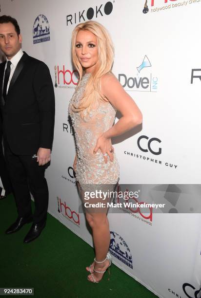 Britney Spears attends the 4th Hollywood Beauty Awards at Avalon Hollywood on February 25, 2018 in Los Angeles, California.
