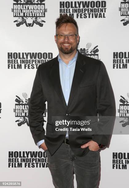 Palmer attends the Hollywood Reel Independent Film Festival "Toss It" premiere at Regal Cinemas L.A. Live on February 25, 2018 in Los Angeles,...