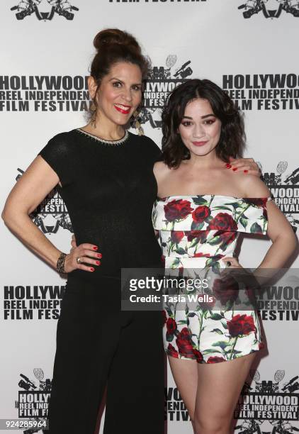 Lori Alan and Laura Richardson attend the Hollywood Reel Independent Film Festival "Toss It" premiere at Regal Cinemas L.A. Live on February 25, 2018...