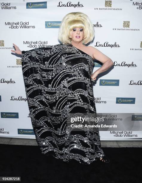 Drag queen Lady Bunny arrives at the Mitchell Gold + Bob Williams Birthday Bash to benefit The Tyler Clementi Foundation at the Mitchell Gold + Bob...