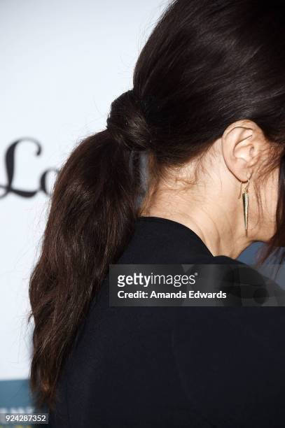 Actress Bellamy Young, hair detail, arrives at the Mitchell Gold + Bob Williams Birthday Bash to benefit The Tyler Clementi Foundation at the...
