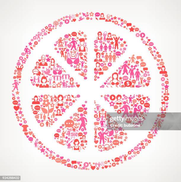 fruit women's rights and girl power icon pattern - shift knob stock illustrations