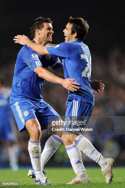 Deco of Chelsea celebrates scoring during the Carling Cup 4th Round match between Chelsea and Bolton Wanderers at Stamford Bridge on October 28, 2009...