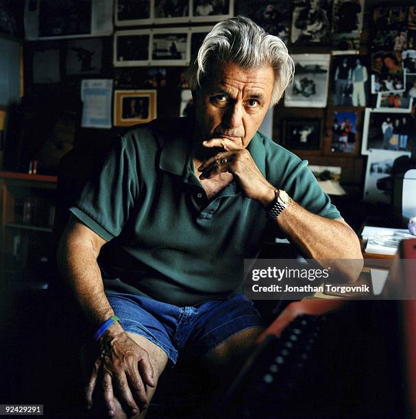 Author John Irving at his summer home on August 18, 2009 in Pointe au Baril, Ontario, Canada.