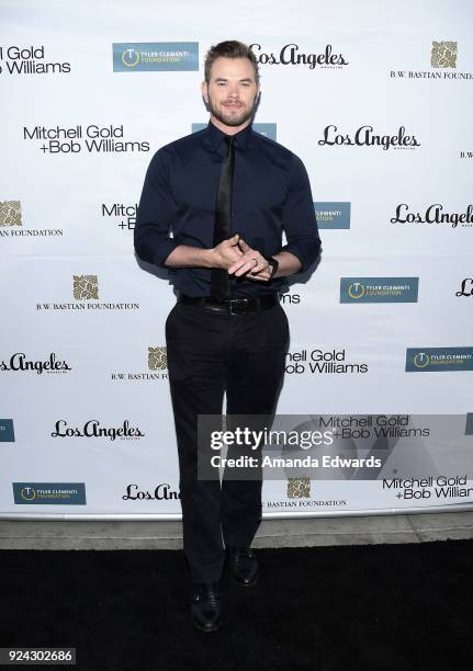 Actor Kellan Lutz arrives at the Mitchell Gold + Bob Williams Birthday Bash to benefit The Tyler Clementi Foundation at the Mitchell Gold + Bob...