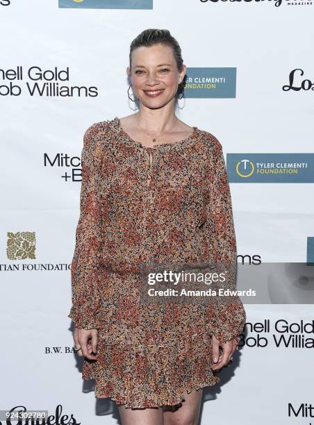 Actress Amy Smart arrives at the Mitchell Gold + Bob Williams Birthday Bash to benefit The Tyler Clementi Foundation at the Mitchell Gold + Bob...