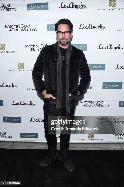 Television personality Lawrence Zarian arrives at the Mitchell Gold + Bob Williams Birthday Bash to benefit The Tyler Clementi Foundation at the...