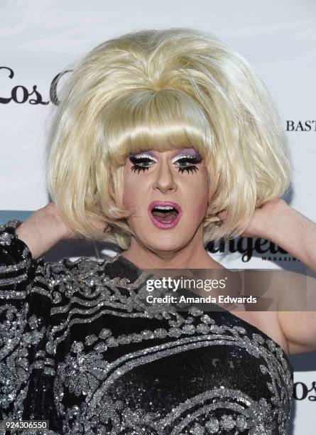 Drag queen Lady Bunny arrives at the Mitchell Gold + Bob Williams Birthday Bash to benefit The Tyler Clementi Foundation at the Mitchell Gold + Bob...