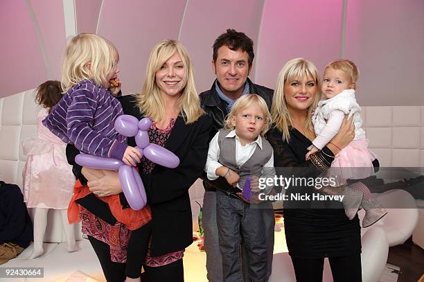 Samantha Janus, Shane Richie, Christie Goddard, Lolita and Mockenzie attends the VIP Launch of 'Disney On Ice Presents Princess Wishes' on October...