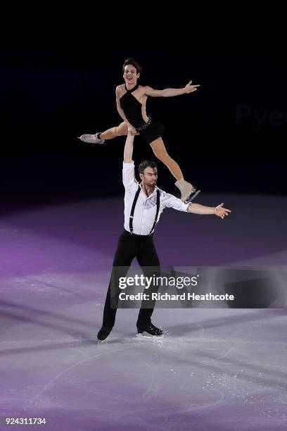 Meagan Duhamel and Eric Radford of Canada perform during the Figure Skating Gala Exhibition on day 16 of the PyeongChang 2018 Winter Olympics at...