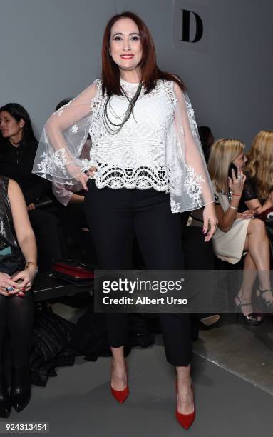 Ivelisse del Carmen attends the Stella Nolasco show during New York Fashion Week: The Shows at Pier 59 on February 8, 2018 in New York City.