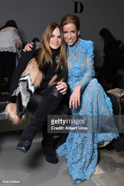Emma Rios and Lourdes Fuentes attends the Stella Nolasco show during New York Fashion Week: The Shows at Pier 59 on February 8, 2018 in New York City.