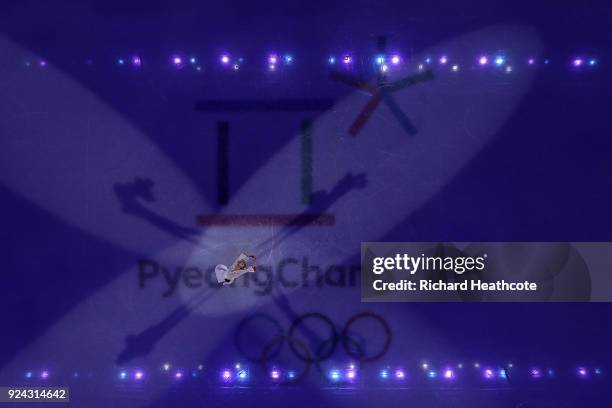 Satoko Miyahara of Japan performs during the Figure Skating Gala Exhibition on day 16 of the PyeongChang 2018 Winter Olympics at Gangneung Ice Arena...