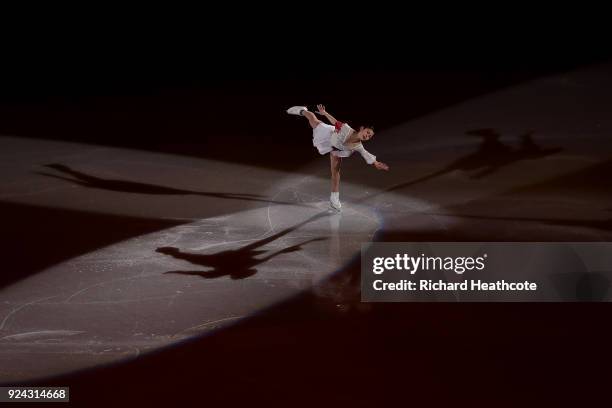 Satoko Miyahara of Japan performs during the Figure Skating Gala Exhibition on day 16 of the PyeongChang 2018 Winter Olympics at Gangneung Ice Arena...