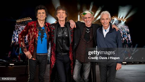 An exclusive image of The Rolling Stones taken on October 25th 2017 in Paris. In conjunction with the announcement of part two of the 'STONES - NO...