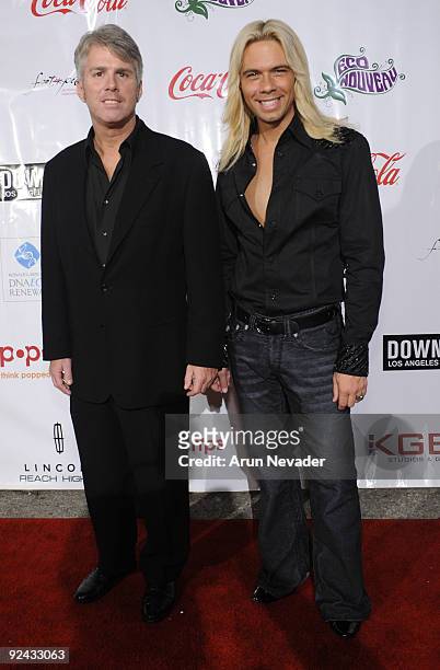 Photographer Richard Scudder and Josh Johnson attend The Geffen Contemporary at MOCA on October 15, 2009 in Los Angeles, California.