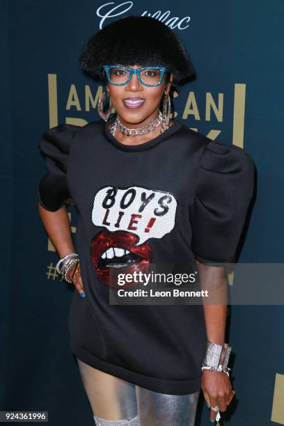 Music artist Dionne Farris attends the 2018 American Black Film Festival Honors Awards at The Beverly Hilton Hotel on February 25, 2018 in Beverly...