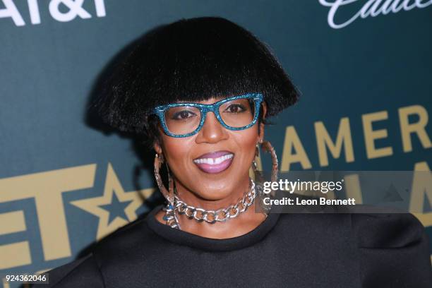Music artist Dionne Farris attends the 2018 American Black Film Festival Honors Awards at The Beverly Hilton Hotel on February 25, 2018 in Beverly...