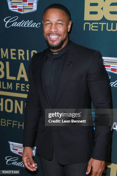 Music artist Tank attends the 2018 American Black Film Festival Honors Awards at The Beverly Hilton Hotel on February 25, 2018 in Beverly Hills,...