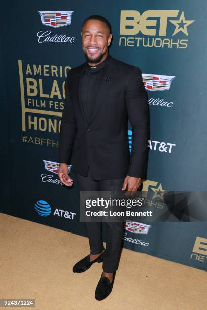 Music artist Tank attends the 2018 American Black Film Festival Honors Awards at The Beverly Hilton Hotel on February 25, 2018 in Beverly Hills,...