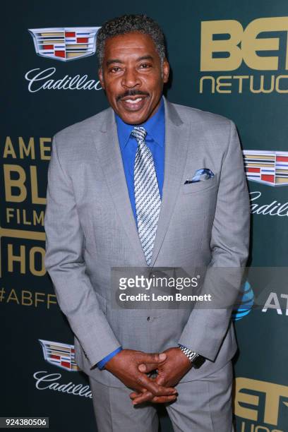 Actor Ernie Hudson attends the 2018 American Black Film Festival Honors Awards at The Beverly Hilton Hotel on February 25, 2018 in Beverly Hills,...