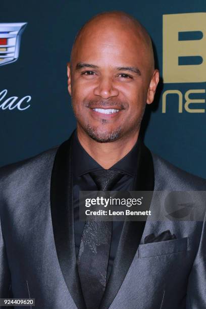 Actor Dondre Whitfield attends the 2018 American Black Film Festival Honors Awards at The Beverly Hilton Hotel on February 25, 2018 in Beverly Hills,...