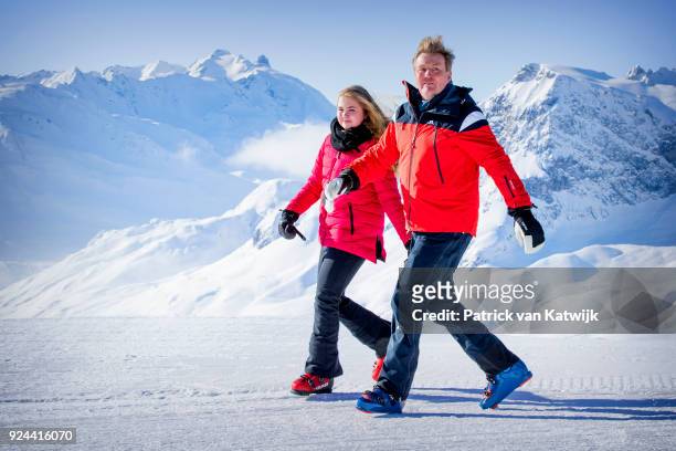 King Willem-Alexander of The Netherlands and Crown Princess Catharina-Amalia of The Netherlands during the annual winter photo call on February 26,...
