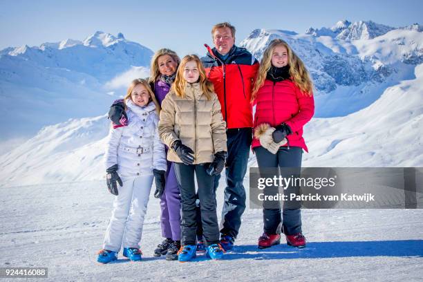 King Willem-Alexander of The Netherlands, Queen Maxima of The Netherlands, Crown Princess Catharina-Amalia of The Netherlands, Princess Alexia of The...