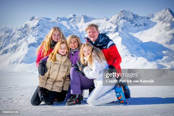 King Willem-Alexander of The Netherlands, Queen Maxima of The Netherlands, Crown Princess Catharina-Amalia of The Netherlands, Princess Alexia of The...