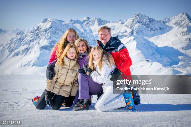 King Willem-Alexander of The Netherlands, Queen Maxima of The Netherlands, Crown Princess Catharina-Amalia of The Netherlands, Princess Alexia of The...