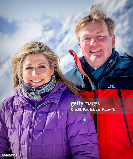 King Willem-Alexander of The Netherlands, Queen Maxima of The Netherlands, Crown Princess Catharina-Amalia of The Netherlands, Princess Alexia of The...