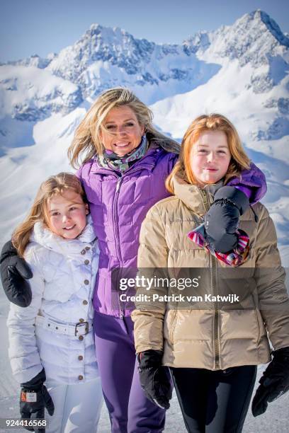 King Willem-Alexander of The Netherlands, Queen Maxima of The Netherlands, Crown Princess Catharina-Amalia of The Netherlands, Princess Alexia of The...