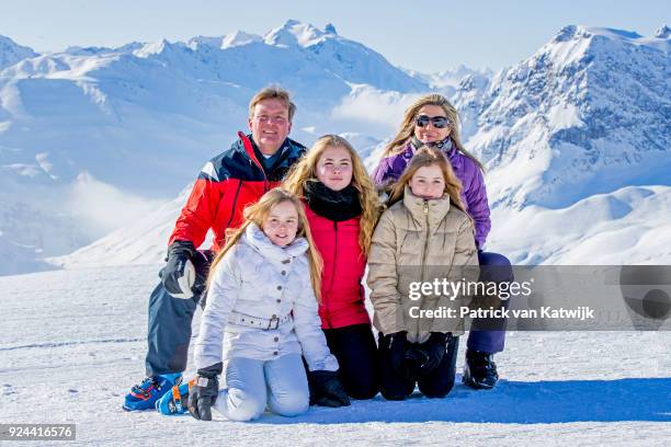 King Willem-Alexander of The Netherlands, Queen Maxima of The Netherlands, Crown Princess Catharina-Amalia of The Netherlands, Princess Alexia of The...