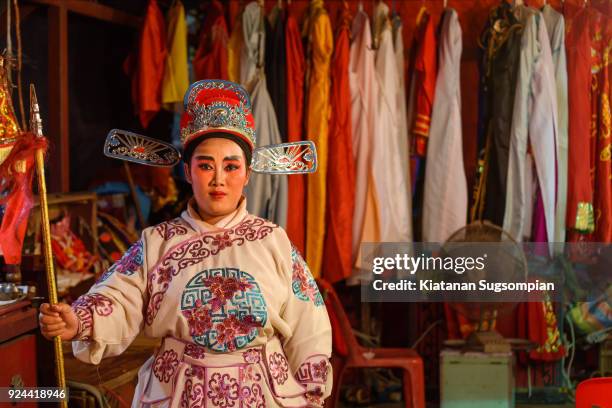 chinese mama - chinese opera in thailand stock pictures, royalty-free photos & images