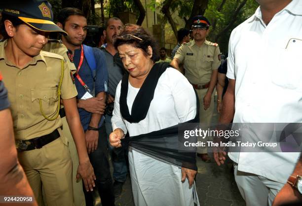 Saroj Khan at Anil Kapoor's house in Mumbai.