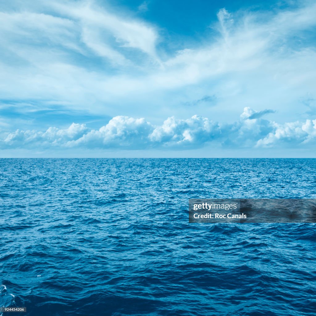 Sea with clouds