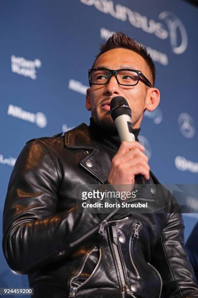 Hidetoshi Nakata is interviewed prior to the 2018 Laureus World Sports Awards at Le Meridien Beach Plaza Hotel on February 26, 2018 in Monaco, Monaco.