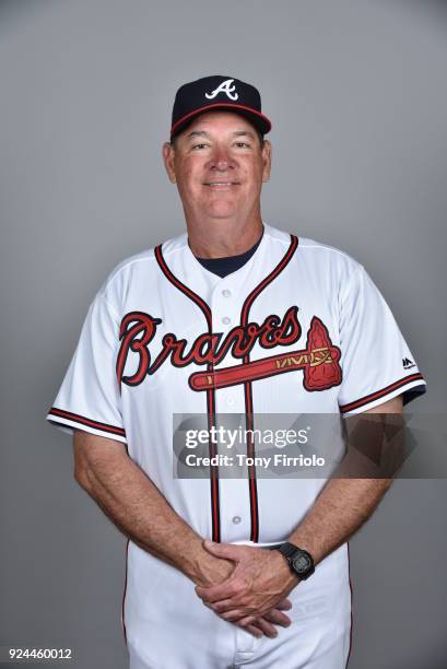 Chuck Hernandez of the Atlanta Braves poses during Photo Day on Thursday, February 22, 2018 at Champion Stadium in Lake Buena Vista, Florida.